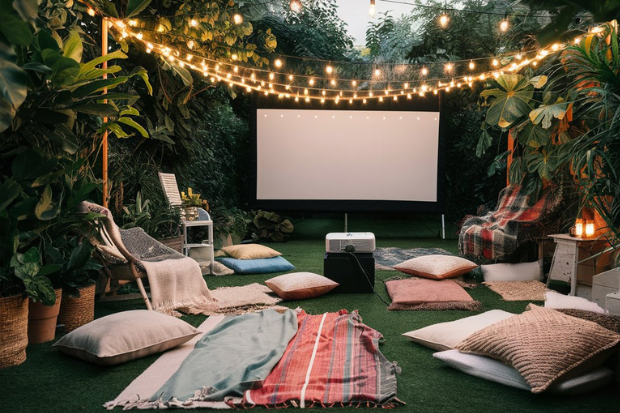 Backyard Cinema Under the Stars