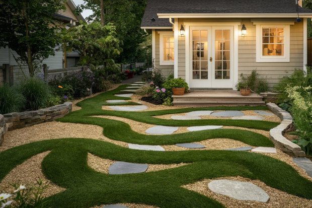 backyard Pathways and Walkways