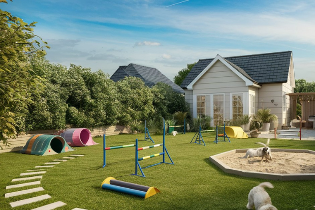 backyard Play Area For Pet