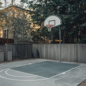 The Half-Court Solution - backyard basketball court ideas