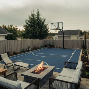 The Multi-Functional Court - backyard basketball court ideas