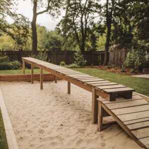 Blue Beam playground in backyard